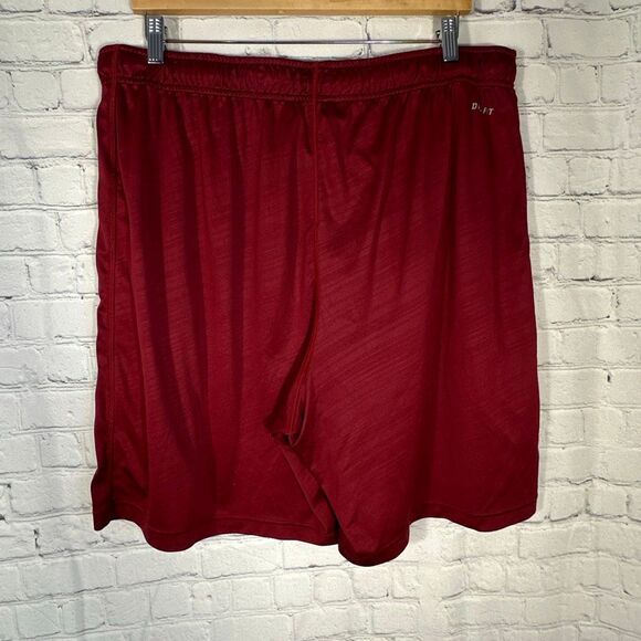 Nike NFL Redskins Shorts Mens XXL Dri Fit Basketball Shorts Burgundy Pockets - Picture 4 of 8